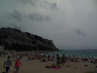 Cassis am Strand mit viel Mistral 
