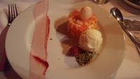 Dessert mit Litschi
