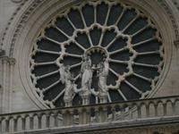 Details der Rosette der Kathedrale