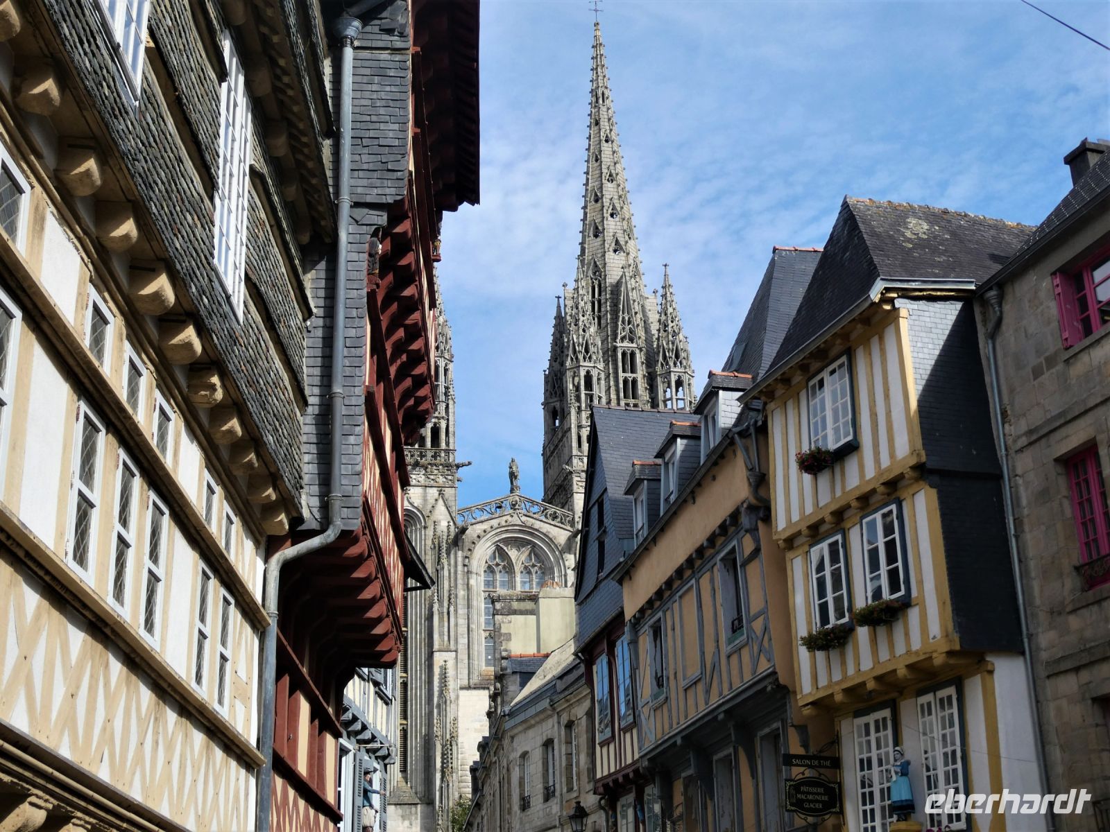 Fachwerk satt in Quimper