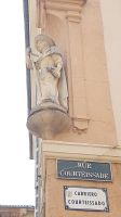 Heiliger Jakob an der rue Courteissade, die Straße ist auch auf Provenzalisch erwähnt