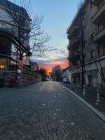 Morgenstimmung vor dem Hotel