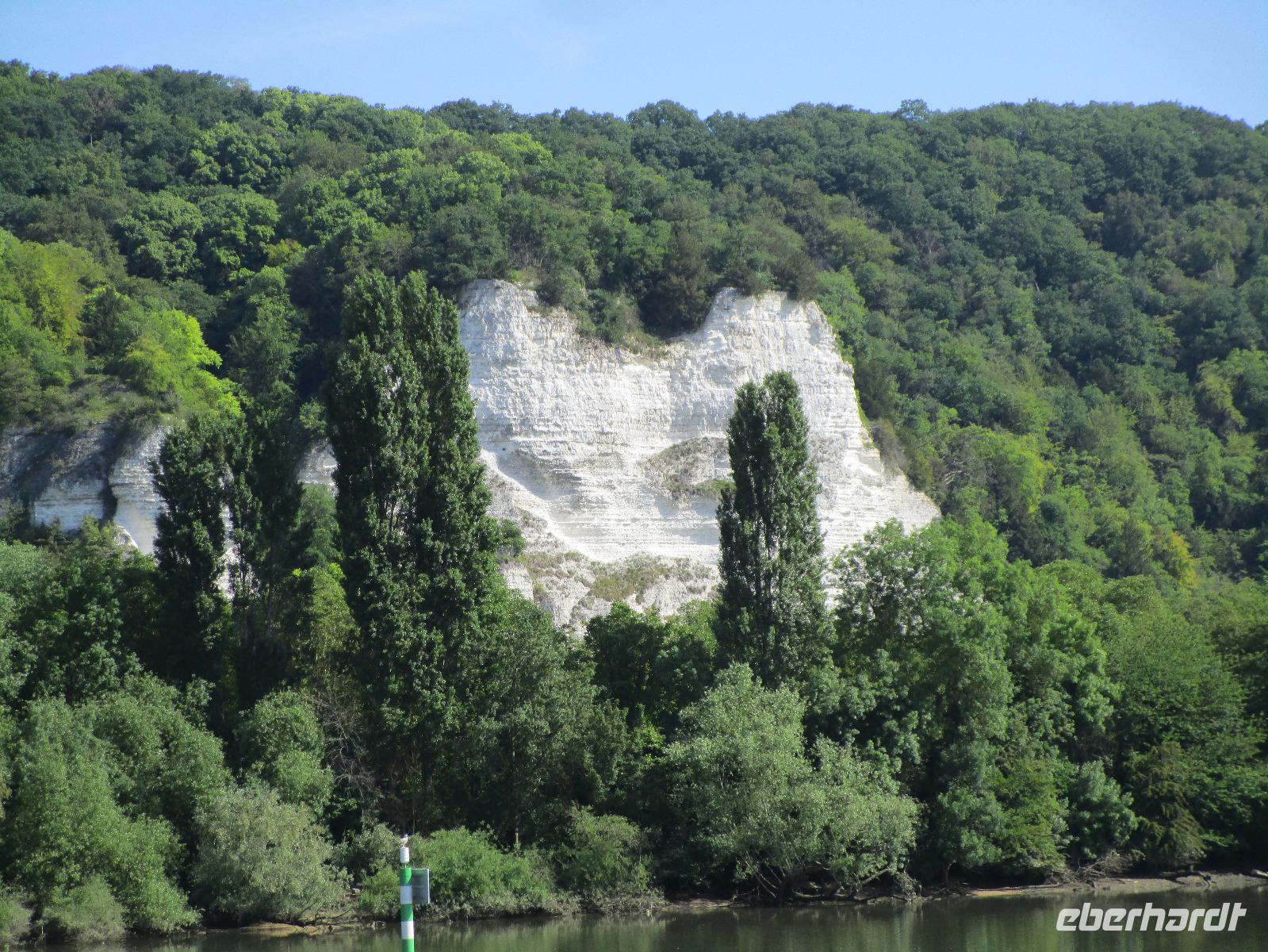 Ogival vor Rouen. Kreidefelsen