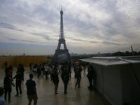 Paris, Trocadero, Blick auf den Eiffelturm 