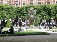 Pause am Brunnen