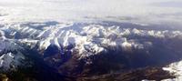 Rückflug über die Alpen