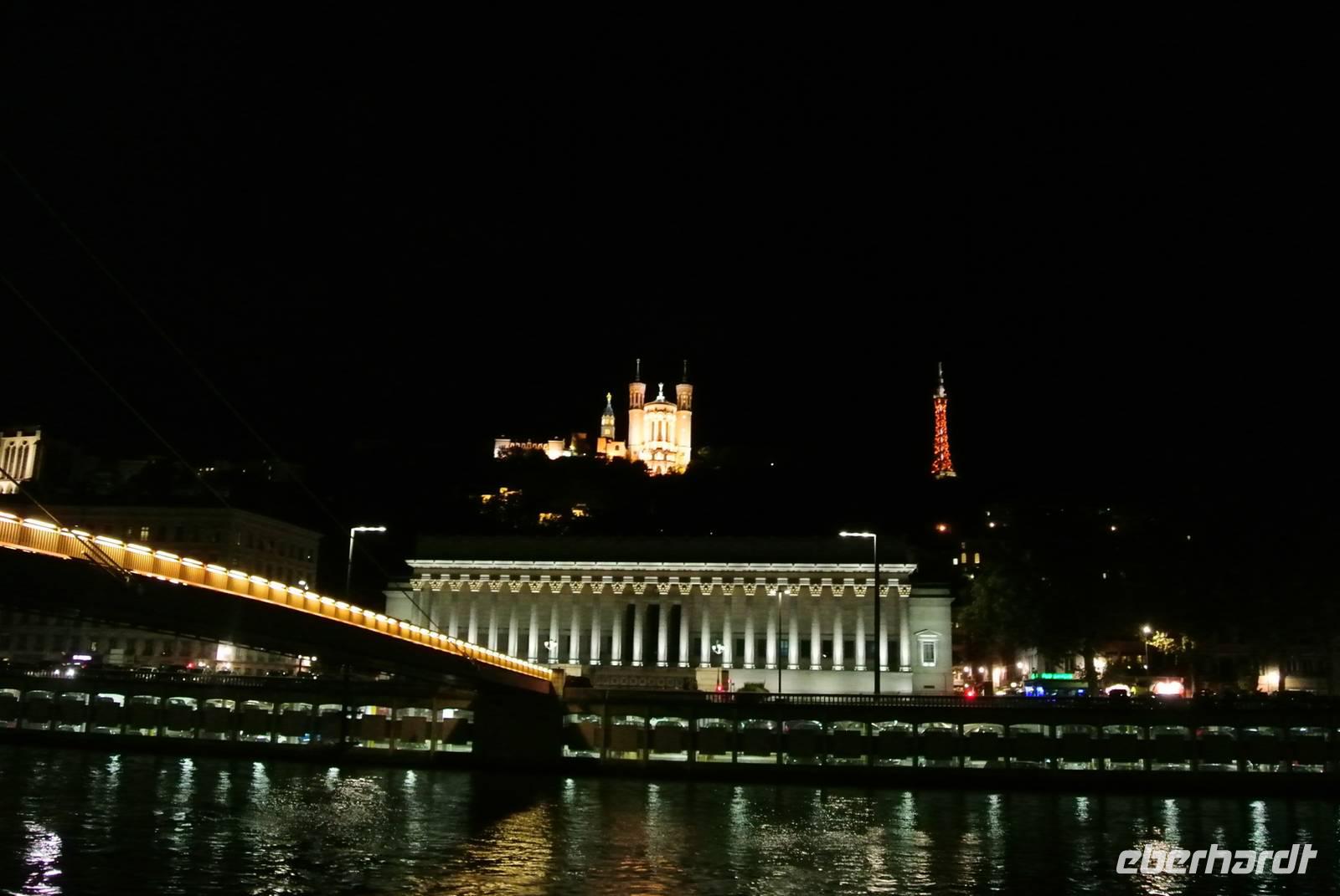 Saone bei Nacht