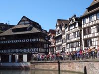 Strasbourg - Bootsfahrt auf der Ill , Petite France = 