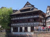 Strasbourg - Bootsfahrt auf der Ill , Petite France = 