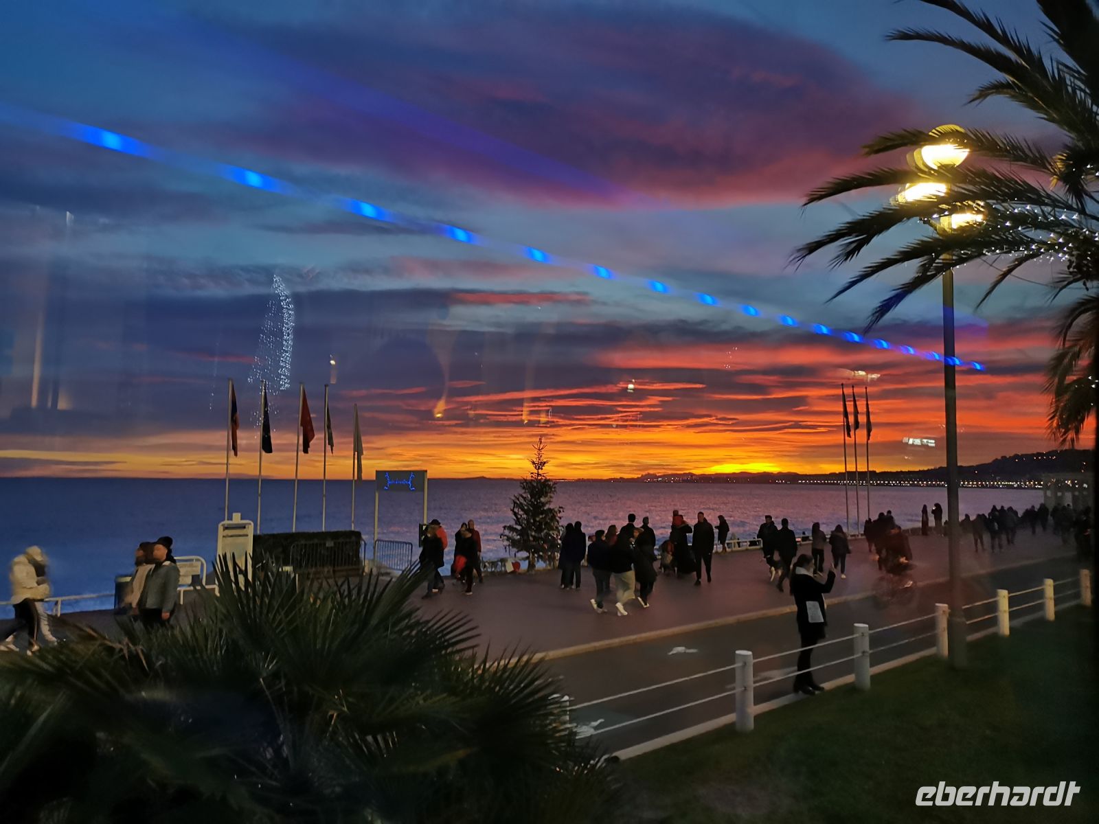 Tag 2 Nizza, Sunset an der Promenade 