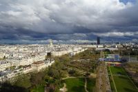 Tag 4 31.03.2024, Blick vom Eiffelturm über Paris