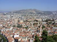 Tag 8 - 6  - Blick von Wallfahrtskirche auf Marseille (1)