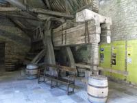 Weinbergsschloss Clos de Vougeot, historische Weinpresse