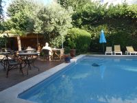 am Pool im Hotel