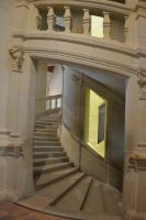 berühmte Doppeltreppe im Schloß Chambord
