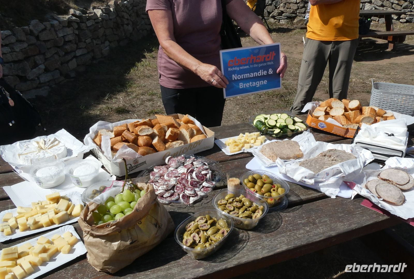 französisches Picknick am Pointe du Raz
