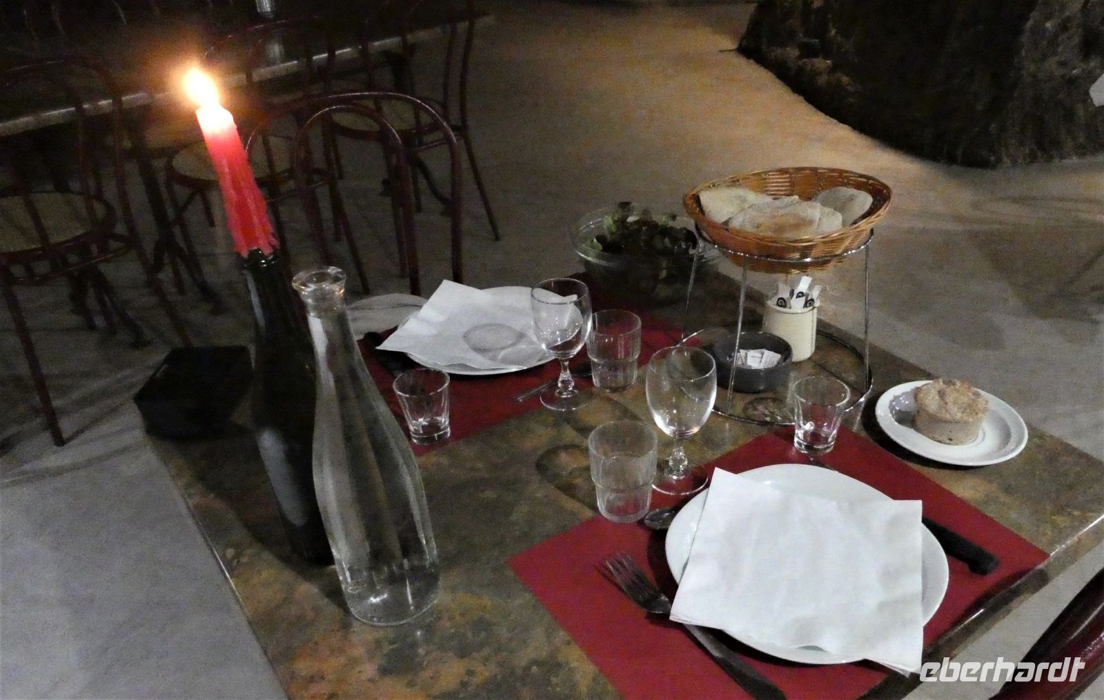 unser Abendessen kann beginnen