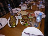 Abend auf dem Mkvari Fluss