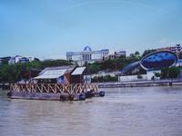 Bootsfahrt auf dem Mtkvari - Fluss (Kura)