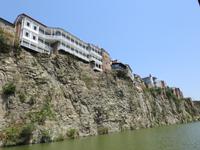 Bootsfahrt auf dem Mtkvari - Fluss (Kura)