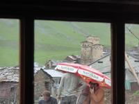 Bauarbeiter in Ushguli