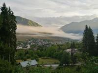 In den frühen Morgenstunden in Mestia