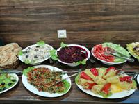 Unser Abendbrot in Mestia