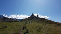 Georgien, Stepanzminda, Wanderung zur Gergetikirche