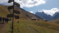Georgien, Kasbegregion, Wanderung zum Chaukhipass