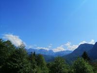 Straße nach Mestia, Blick auf die Berge, Swanetien