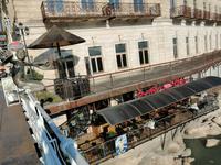 Kutaisi, auf der weißen Brücke über Rioni