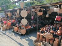 traditioneller Töpfermarkt am Rikoti-Pass auf dem Weg nach Tbilisi