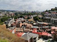 Tbilisi, Blick auf das Bäderviertel von der Narikala-Festung