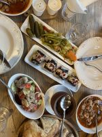 Abendessen, Mestia, Georgien