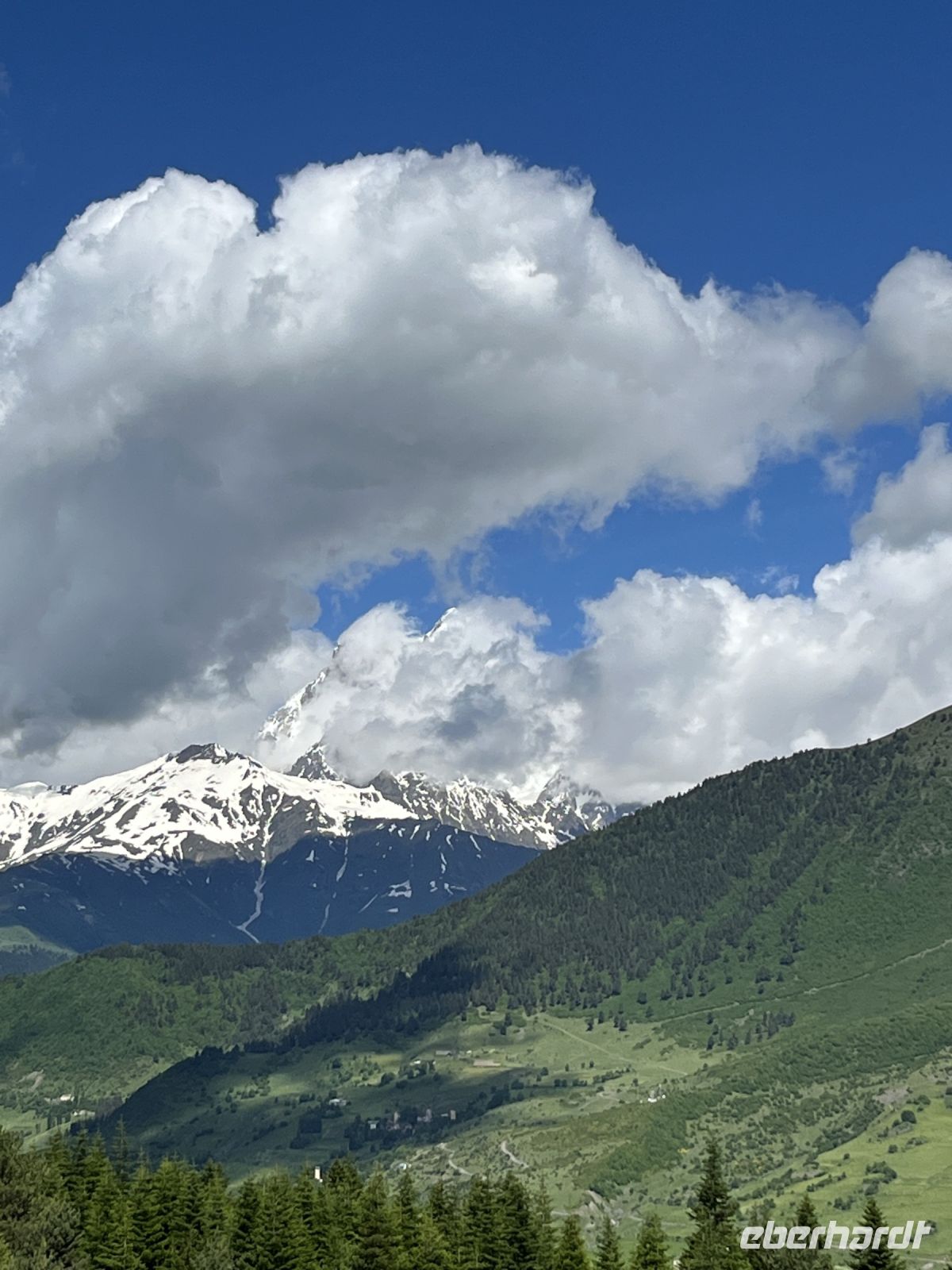 Blick auf die Berge, Swanetien, Georgien