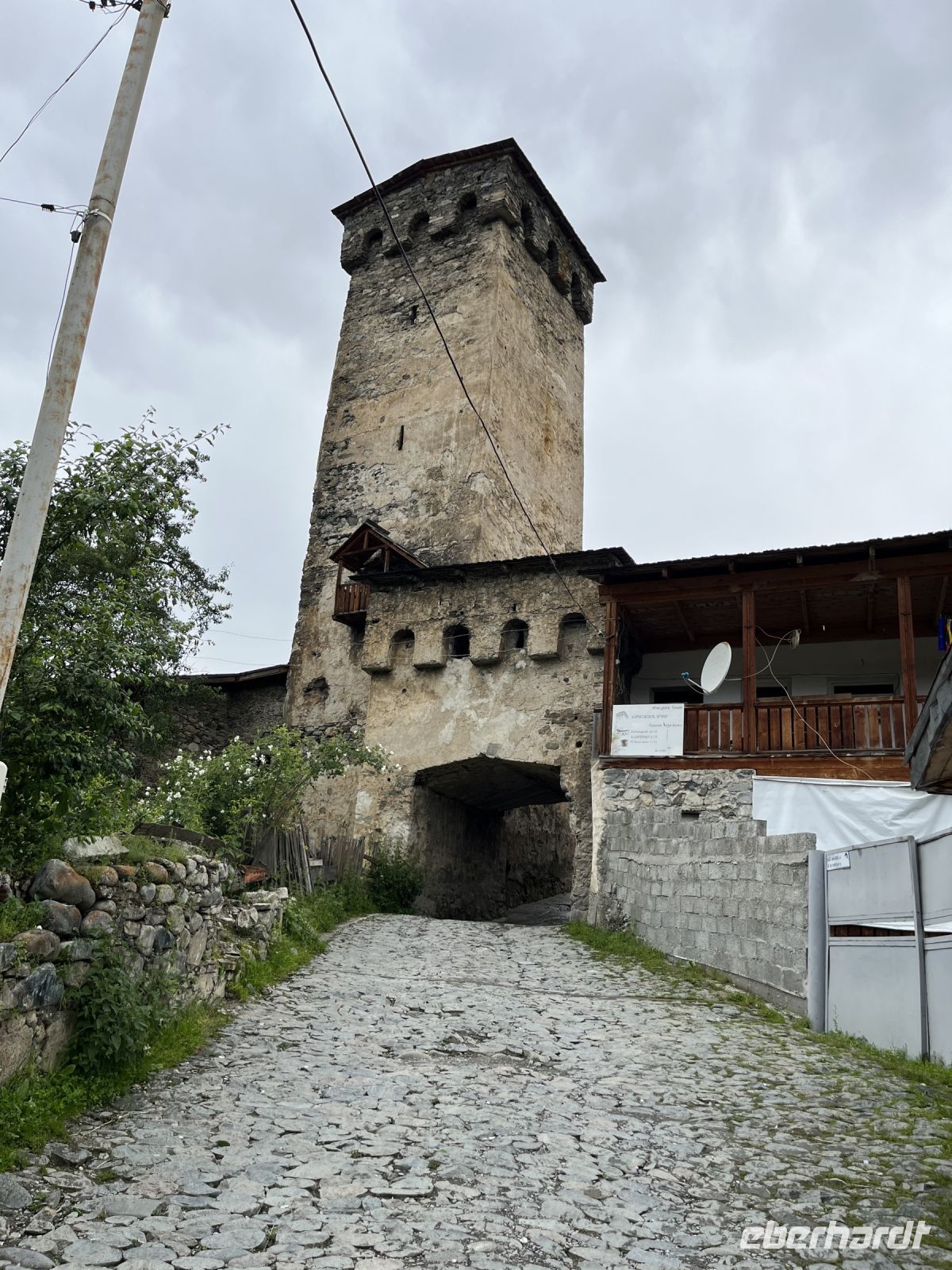 Turmbesichtigung, Mestia, Georgien
