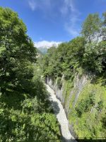 Mestiachala Fluss, Mestia, Georgien