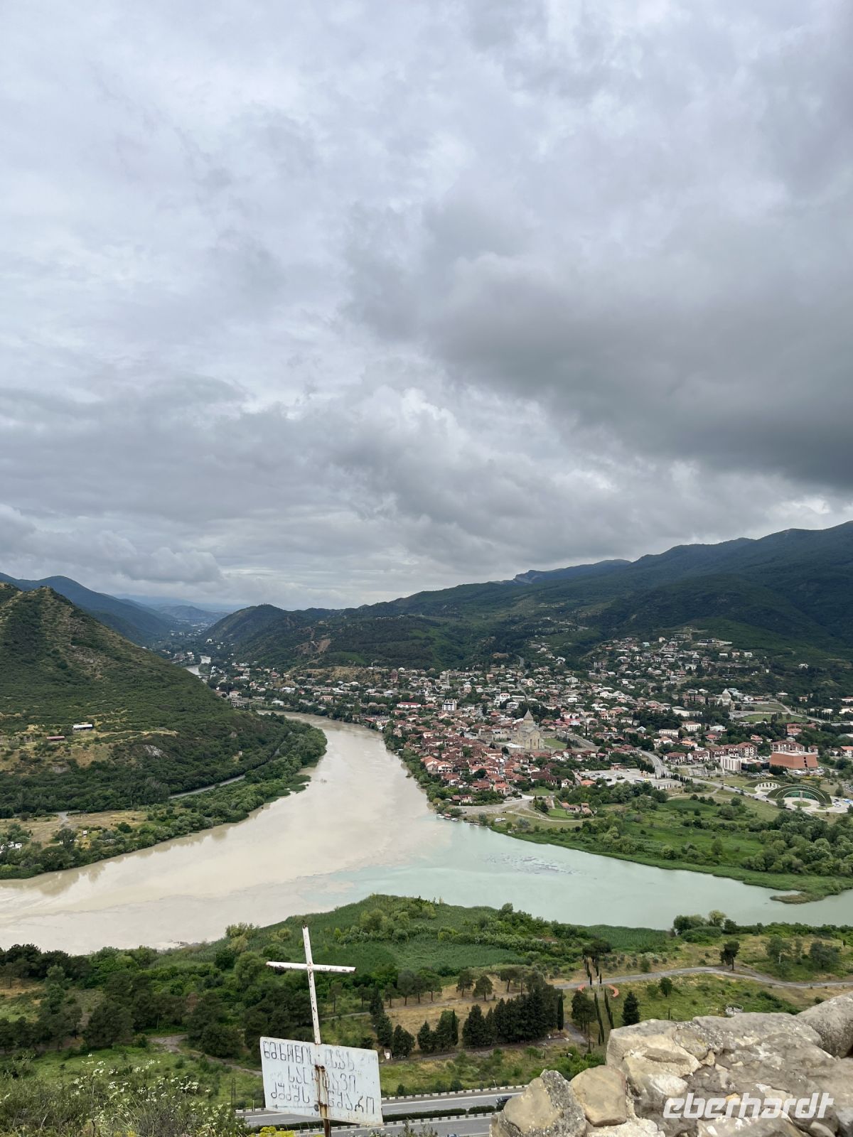 Blick auf Mzcheta, Georgien