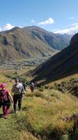 Georgien, Arsha, Wanderung zum Wasserfall