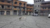 Georgien, Mestia, Hauptplatz