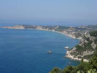 Afionas - Blick auf die Nordküste von Korfu