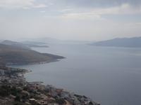 Ausflug nach Albanien - Blick von Festung in Saranda auf die Enge zwischen Alb. u. Korfu 