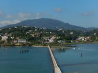 Blick von der Halbinsel Kanoni