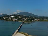 Anflug auf den Flughafen von Korfu