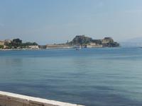 Blick auf die alte Festung in Korfu-Stadt