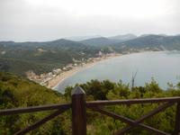 Blick von Afionas auf Agios Georgios (St. Georges Bay)