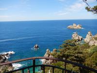 am Männerkloster Theotokou - Blick auf das Meer