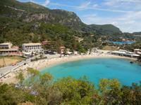 Blick auf die Bucht in Paleokastritsa