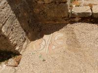 Albanien - Butrint - Basilika aus dem frühen 6 Jh. - kleiner Ausschnitt des Mosaiks