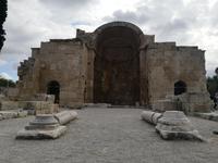 Ausgrabungsstätte in Gortys - Titus Basilika
